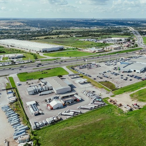 Lotes industriales vista aérea